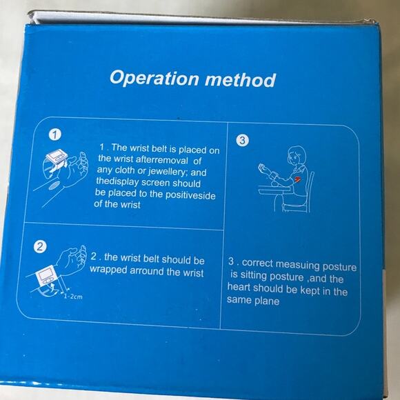 Intell System Black Wrist Electronic Blood Pressure Monitor Digital Display - Picture 4 of 6